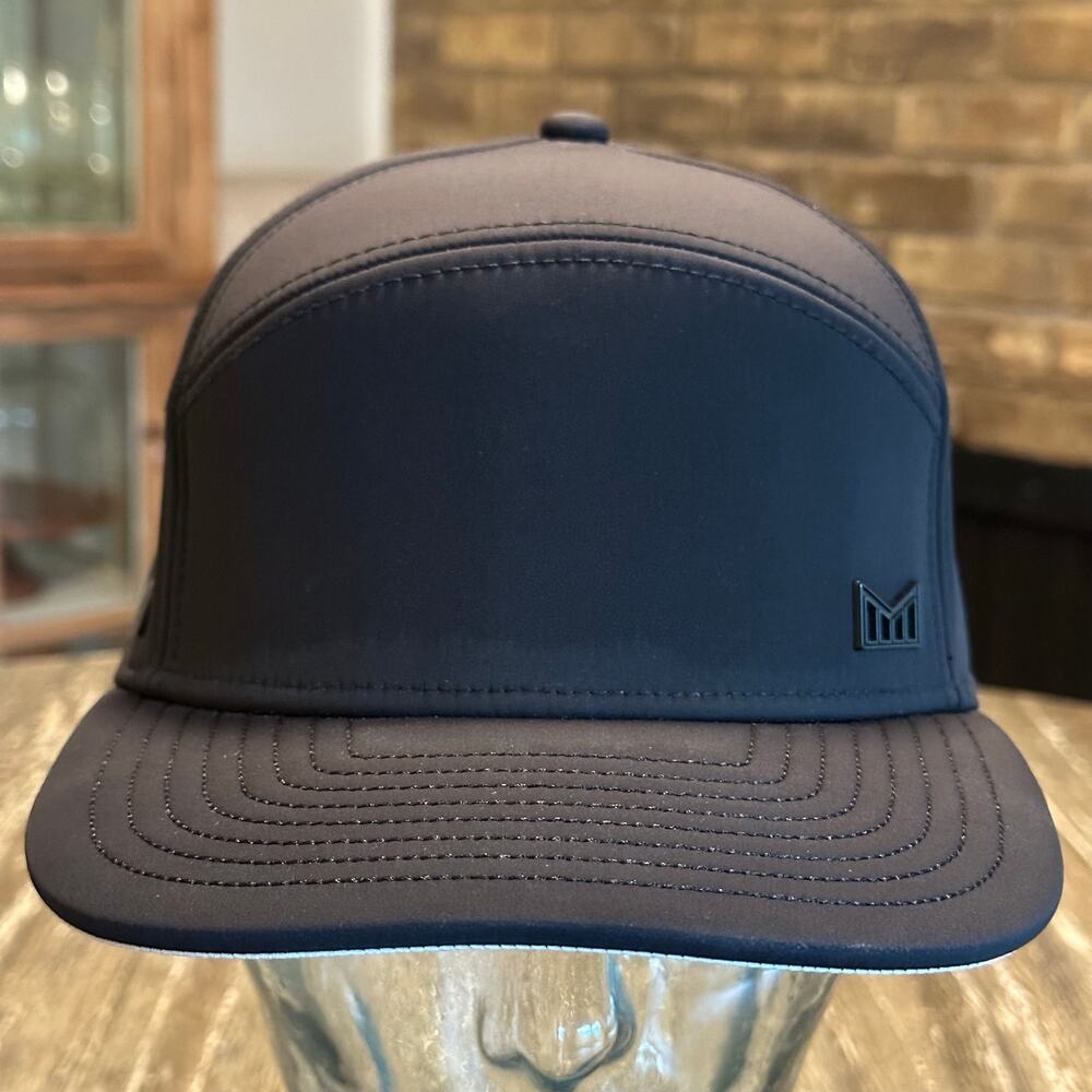 Melin Trenches Infinite Thermal Performance SnapBack Hat Cap Black Size 58cm